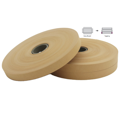 Brown Kraft Paper Rigid Box Corner Pasting Tape / Paper Corner Sealing Tape