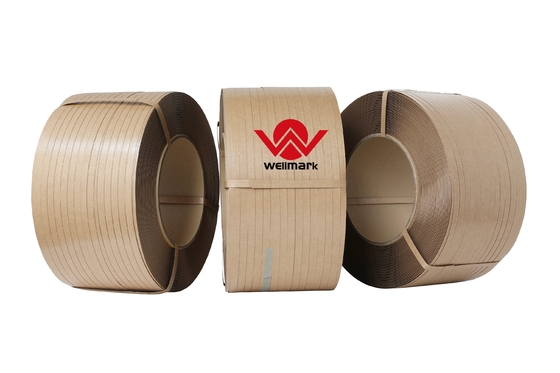 12mm Width Recyclable Paper Strap Tape / Kraft Paper Strapping Tape