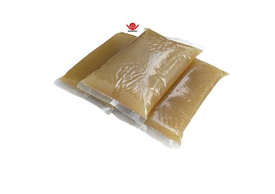 Light Amber Fast Drying Hot Melt Adhesives Glue / Hot Jelly Glue For Paper Gluing