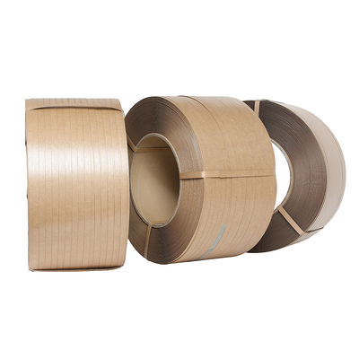 Eco-Friendly Paper Strapping Tape / Recyclable Paper Strap For Automatic Strapping Machine