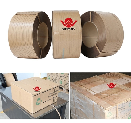 Kraft Paper Strapping Tape / Recyclable Paper Strap For Packing Carton Box