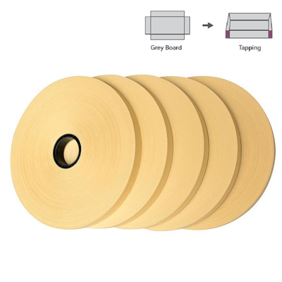 Brown Four Corner Pasting Kraft Paper Hot Melt Corner Pasting Tape For Rigid Boxes