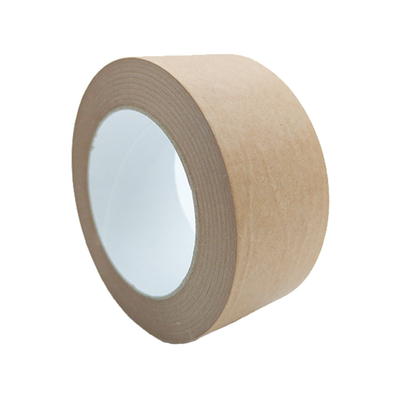 Custom Size Biodegradable Brown Writable Self Adhesion Kraft Paper Packing Tape For Sealing Bonding