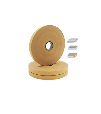 Fixing The Corners Of Boxes Yellow Kraft Pasting Tape For Auto-packaging Machine
